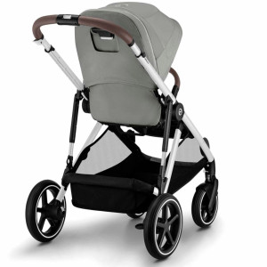  Poussette Gazelle S châssis silver "Stone Grey" Cybex
