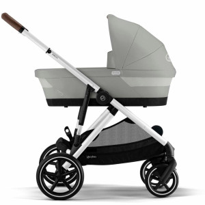  Poussette Gazelle S châssis silver "Stone Grey" Cybex