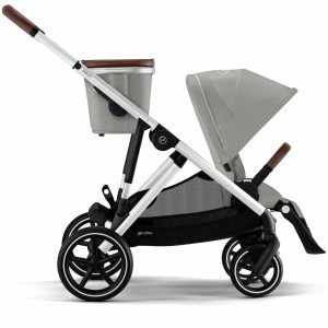  Poussette Gazelle S châssis silver "Stone Grey" Cybex