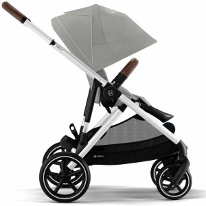  Poussette Gazelle S châssis silver "Stone Grey" Cybex