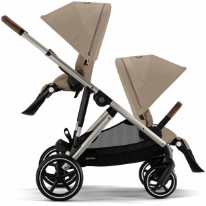  Poussette Gazelle S châssis taupe "Almond Beige" Cybex