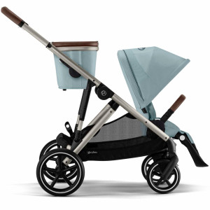  Poussette Gazelle S châssis taupe "Stormy Blue" Cybex