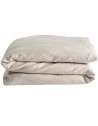 Housse de couette bébé (100x140cm) en Satin de Coton Bio lavé "Lin"