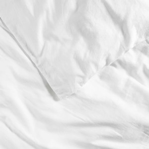 Housse de couette enfant (140x150cm) en Pur coton bio "Blanc" Kadolis