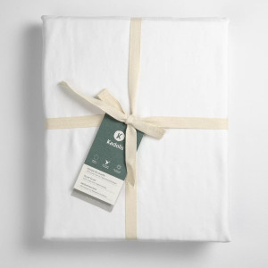 Housse de couette enfant (140x150cm) en Pur coton bio "Blanc" Kadolis