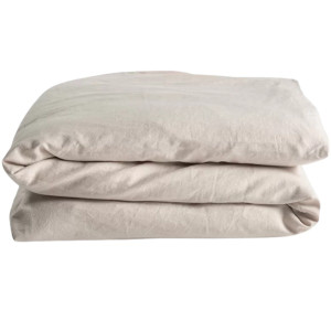 Housse de couette enfant (140x150cm) en Pur coton bio "Ecru" Kadolis