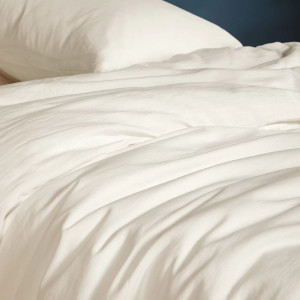 Housse de couette enfant (140x150cm) en Pur coton bio "Ecru" Kadolis