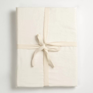 Housse de couette enfant (140x150cm) en Pur coton bio "Ecru" Kadolis