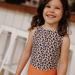 Maillot de bain fille anti-UV 1 pièce "Leopard 7" Hello Hossy