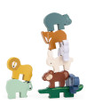 Jeu d'empilage en bois "Animaux" (3 ans et +)