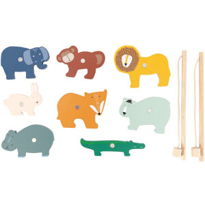 Jeu de Pêche à la ligne en bois "Animaux" (18 mois et +) Trixie