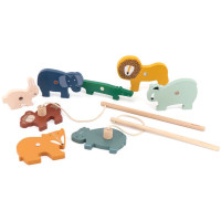 Jeu de Pêche à la ligne magnétique en bois "Animaux" (18 mois et +)