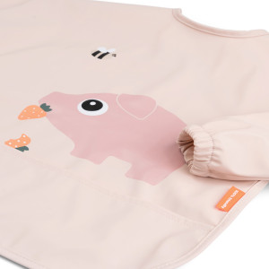 Bavoir manches longues imperméable (6-18 mois) "Tiny Farm Powder" Done by Deer
