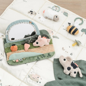 Miroir d'éveil Tummy time "Tiny Farm" Done by Deer