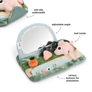 Miroir d'éveil Tummy time "Tiny Farm" Done by Deer