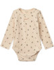 Body manches longues coton bio Yanni "Pêches"