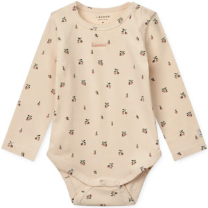 Body bébé manches longues coton bio Yanni "Pêches" Liewood
