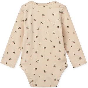 Body bébé manches longues coton bio Yanni "Pêches" Liewood