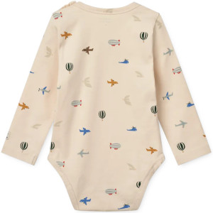 Body bébé manches longues coton bio Yanni "Aviator" Liewood