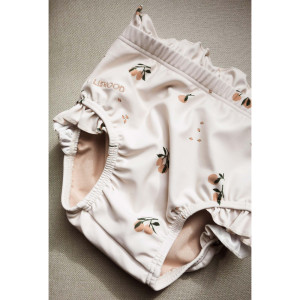 Culotte de bain bébé fille anti-UV Mila "Pêches" Liewood