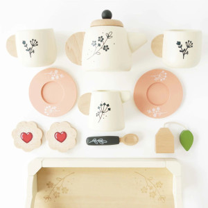 Service à thé et plateau en bois (12 Pièces) (3 ans et +) Le Toy Van