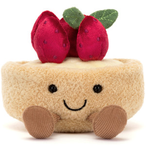 Peluche Amuseable Fleurette Tarte Aux Fraises (11 cm) Jellycat