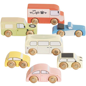 Set de Voiture Rétro en bois (x7)