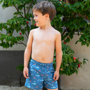 Short de bain bébé enfant garçon anti-UV "Shark" Fresk