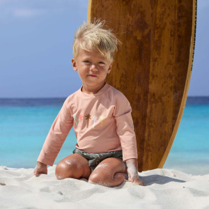 T-shirt bébé anti-UV manches longues "Palmiers" Lassig