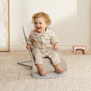 Transat bébé évolutif Balance Bliss Mélange Tissé Chiné "Beige Clair" Babybjorn