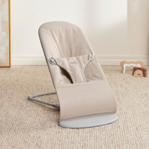 Transat bébé évolutif Balance Bliss Mélange Tissé Chiné "Beige Clair" Babybjorn