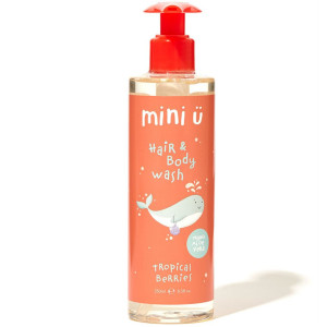 Gel douche naturel Corps et Cheveux pour bébé et enfant  "Tropical Berries" Mini U