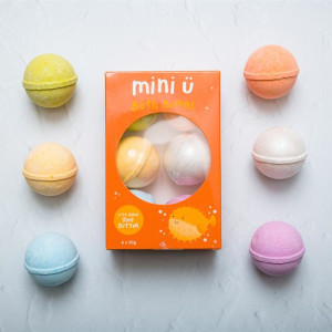 Bombes de bain effervescentes enfant "Multicolor" (x6) Mini U