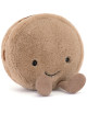 Peluche Amuseables Mona le Macaron Chocolat (12 cm)