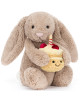 Peluche Bashful Lapin Beige & Anniversaire (31 cm)