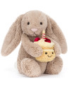 Peluche Bashful Lapin Beige & Anniversaire (31 cm)
