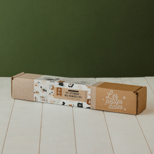 Pack Affiche "En t'attendant" + Affiche "Mes premières fois" Peau Claire avec tampon & encrier