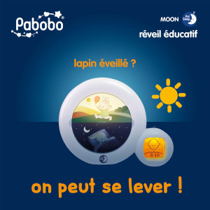 Veilleuse LED Indicateur de réveil "Kid'Sleep Moon" Pabobo