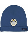 Bonnet Tricot en coton bio "Pingouin Navy" (1-10 ans)