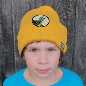 Bonnet Tricot en coton bio "Tortue Jaune" (1-10 ans) Coq en Pate