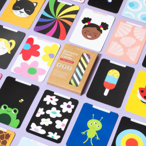 Cartes sensorielles Flash pour nouveau-né "Couleurs" Priya & Peanut