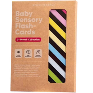 Cartes sensorielles Flash pour nouveau-né "Couleurs" Priya & Peanut