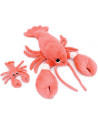 Peluche Ptipotos Homard Iloveyou Maman + Bébé "Corail" (48 cm) Déglingos