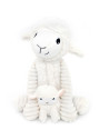 Peluche Ptipotos Mouton Olou Maman + Bébé "Blanc" (24 cm)
