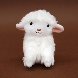 Peluche Ptipotos Mouton Olou Maman + Bébé "Blanc" (24 cm) Déglingos