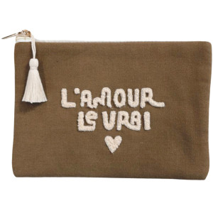 Pochette en coton "L'amour le Vrai" Zakuw