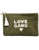 Pochette en coton "Love Gang"