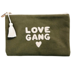 Pochette en coton "Love Gang" Zakuw