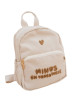 Cartable / Sac à dos enfant (30 cm) en coton Minus "Beige"
