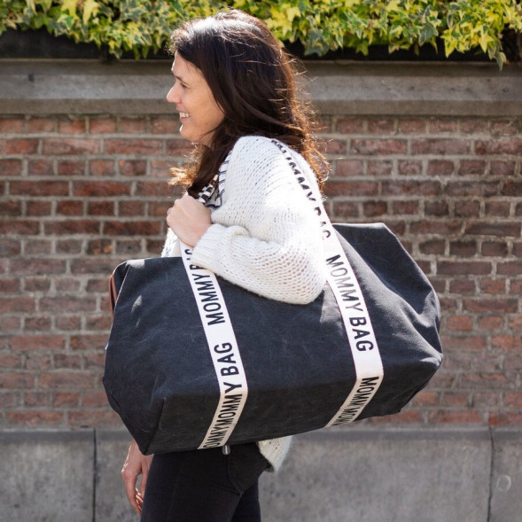 Sac à langer Mommy Bag Signature Canvas "Noir"